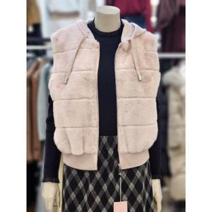 SOUP 세이브존07 후드 페이크퍼 베스트 OBXFU22