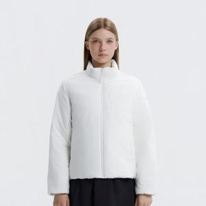 내셔널지오그래픽N254WDW911 여성 포울리 스탠드넥 논퀼팅 덕다운 점퍼 O/WHITE