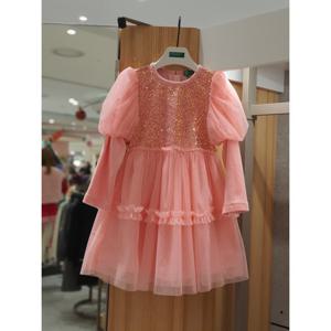 베네통키즈6 벨로아스팽글원피스 QAOP23561 25W