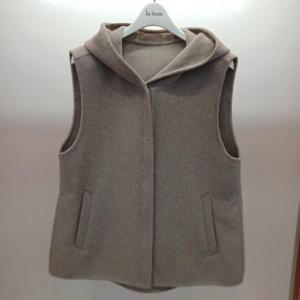 Latium HC06 핸드메이드 옆트임 집업 세미정장 울 후드조끼 T2554vt02B