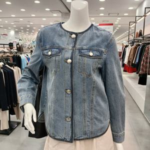 [샤트렌]HCEFJK202 라운드 데님 자켓 _GN