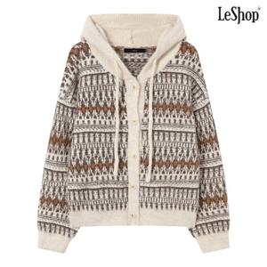 [르샵]노르딕 후드 버튼 니트 가디건 (DP4CK018A)