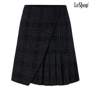 [르샵]랩 플리츠 체크 미니 스커트 (DP4WH001A)