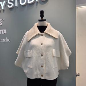 [수스]니트카라망또 점퍼 S254BJPA54/블랙,아이보리