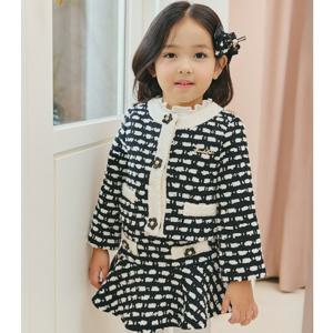 [프랜치켓] 여아 키즈 겨울트위드자켓 BK 트위드 JK Q55DAK010B1