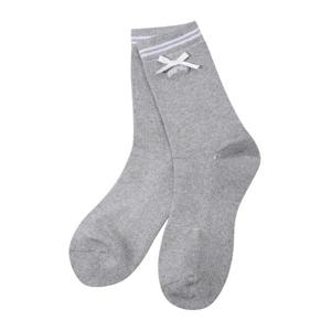 [핑]여성 리본  중목양말  121D3SC052_GY