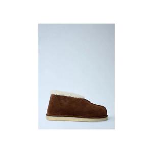 26 SS 미우미우 여성 양털 안감의 스웨이드 앵클 부츠 miu0262110brn