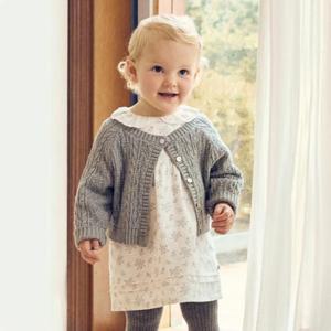 아가방 TC01 겨울 제리플라워원피스(가디건)(GREY)_ 01S724053