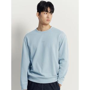 [빈폴멘] [BEANPOLE KNAP] 폴리 기모 라운드 스웨트 셔츠  스카이 블루 (BC5X41N11Q)