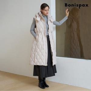 [보니스팍스]하트퀼팅 후드패딩 조끼 (XP4JJ007L0)