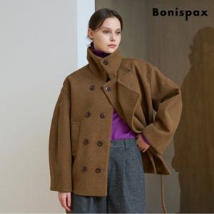 [보니스팍스]벨티드 더블 하프 코트 (XP1JH003L0)