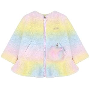 [프랜치켓] 신상여아겨울간절기점퍼 무지개 뽀글이 JP Q55DCK030N6