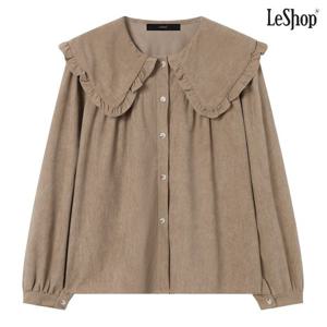 [르샵]세일러 카라 셔링 골덴 블라우스 (DP4BA004A)