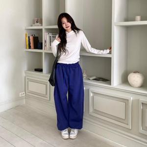 [다잇템]여성 고무줄 넓은 보온 FW 조거팬츠