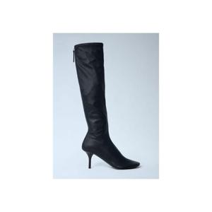 26 SS 아크네 여성 가죽 니하이 부츠 acn0262026blk