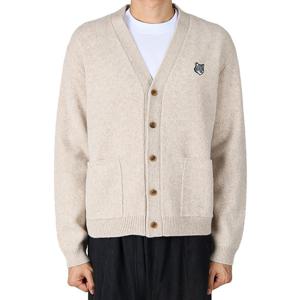 메종키츠네 25FW 남성 폭스헤드 울 가디건 탄베이지 PM00510KT1180 0335