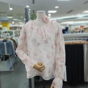 아날도바시니 DP01 코사지 프릴 블라우스 AY04BL31S