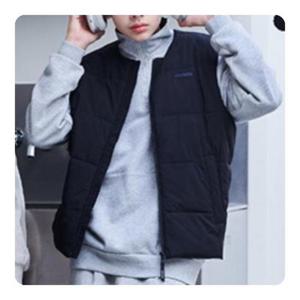 에꼴리에 HC33 유니 라운드넥 경량 조끼 25D0101