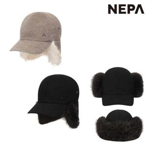 네파 7LF7420 공용 겨울 귀덮개 방한 모자 아벨 퍼 볼캡