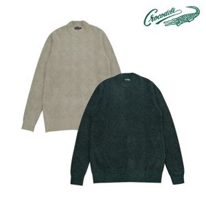 [크로커다일] 아르누보 셔닐 모크넥 니트 CDAAAKR4312
