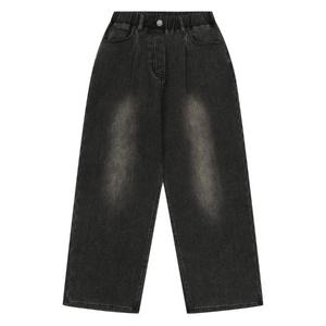 더센트럴 소이주니어 TC01 앞주름 밍크 본딩 벌룬 그레이진 25W1261