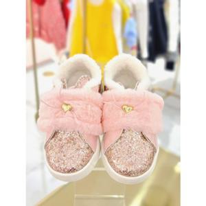 [프렌치캣 9D] 핑크 토끼 퍼 운동화 (Q55DG3031P1)