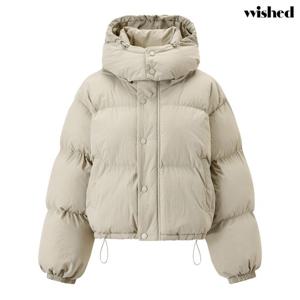 [위시드]푸퍼 하이넥 후드 숏 패딩 점퍼 (WICDJP018)