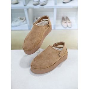 [블리아르]스웨이드 통굽 퍼안감 겨울 블로퍼 5cm BLMD501009