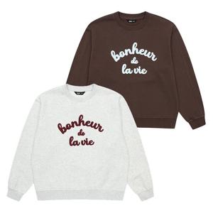 [소이][더센트럴 소이주니어] 체인 자수 기모 맨투맨티 25W5457