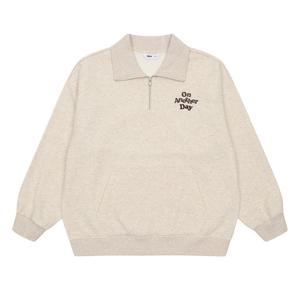 [소이][더센트럴 소이주니어] 반오픈 카라 맨투맨티 25W5451