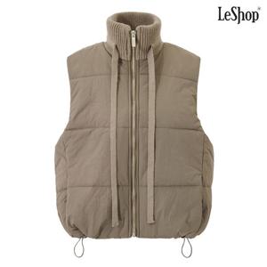 [르샵]퀼팅 카라 스트링 베스트 패딩 점퍼 (DP4JJ025A)