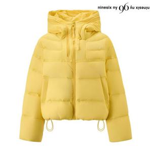 [나인식스뉴욕]빈티지 후드 스트링 프리미엄 하프 패딩 점퍼(NP4JJ037L0)