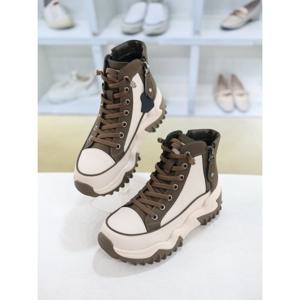 [블리아르]소가죽 하이탑 기모안감 스니커즈 부츠 7cm BLMD50103