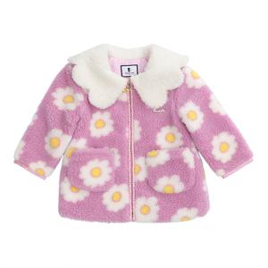 [프렌치캣(백)]핑크플라워 뽀글이 점퍼 (Q35DSJ060)