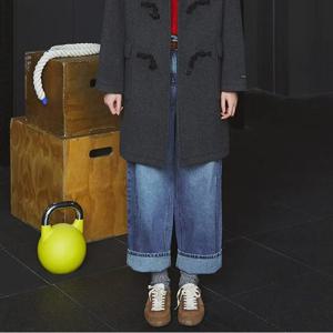 [LAP] 기모 워싱 절개 롤업 배기팬츠 AR4DPA61