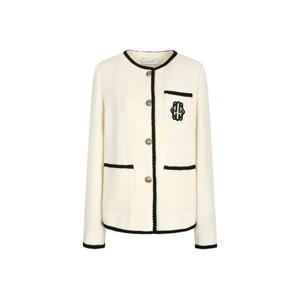 [제이제이 지고트]브레이드 디테일 라운드넥 재킷 GNBA0JK30