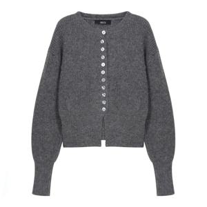 [에이비에프지]벌룬 소매 포인트 라운드넥 숏 긴팔 니트 가디건APA1HYZ1A