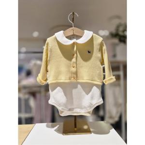 블루독베이비 10 26SS봄신상 (YE)가디건 SET 바디슈트 (4617067603)