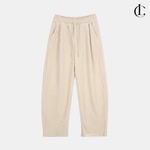 엘케이트 여성 겨울 세미커브드 벨벳 골덴 와이드 캐주얼 트레이닝 팬츠 LOCEP001