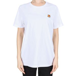 메종키츠네 25FW 여성 폭스헤드 레귤러 반팔티 화이트 PW00113KJ7026 P100