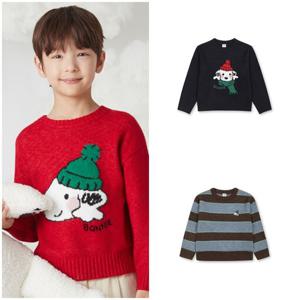 [탑텐키즈]공용 아홉시바니 홀리데이 풀오버 스웨터 (MKG1ER3802)