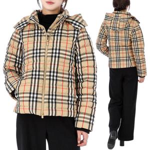 25FW 버버리 체크 후드 다운 패딩 성인사이즈 8109489 B9368-AK