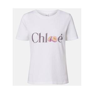 끌로에 로고 코튼 저지 티셔츠  P01130759