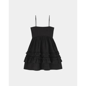 가니 미디 원피스 A1030207 099 Black