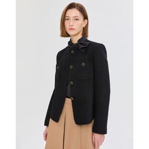 질스튜어트 뉴욕 여성 25SS 스테디셀러 블랙 포켓 울혼방 트위드자켓 WJJA5B150BK