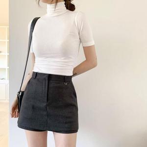 여자 가을겨울 쁘띠 포근한 스커트