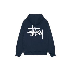 Stussy스투시 베이직 스투시 후드 네이비 19250001925000M