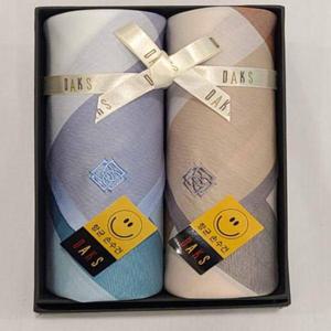 닥스손수건 DU203 남녀 2매 선염 손수건세트