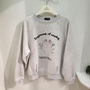 체이스컬트 HC03 여성 라글란 그래픽 맨투맨 FARG5163B05