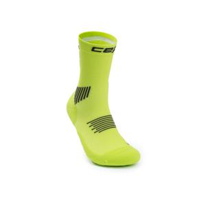 CEP 남여공용 코어 런 미드컷 5.0 라임블랙 스포츠 양말 WP9CKR